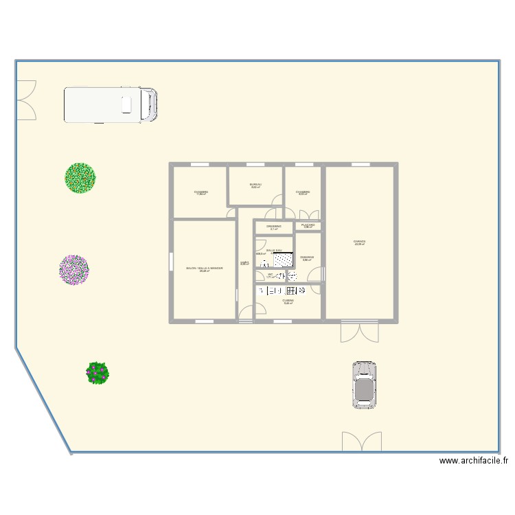 PLAN 1. Plan de 13 pièces et 890 m2