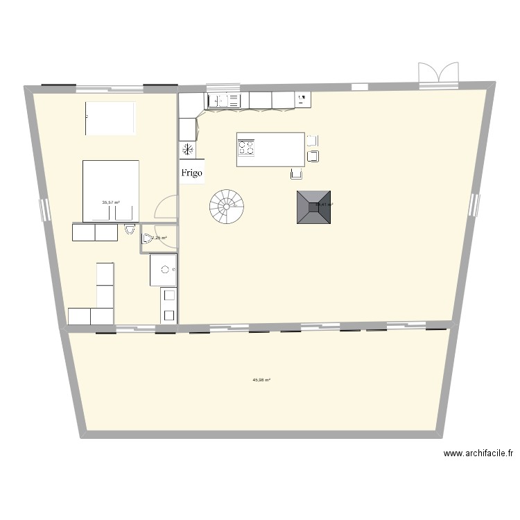 MASSI. Plan de 4 pièces et 167 m2