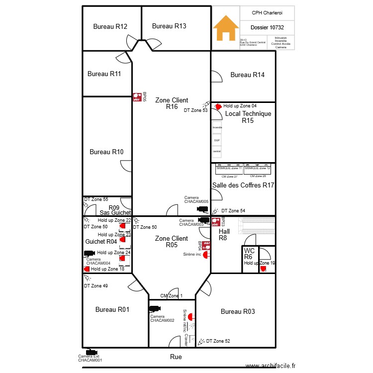 Cph. Plan de 12 pièces et 1506 m2