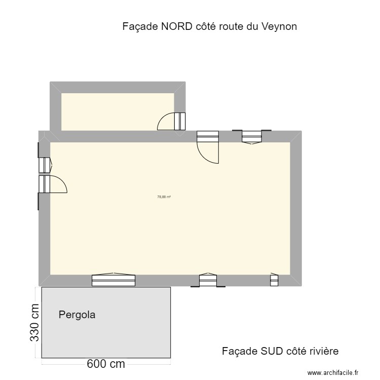 Nir01. Plan de 1 pièce et 79 m2