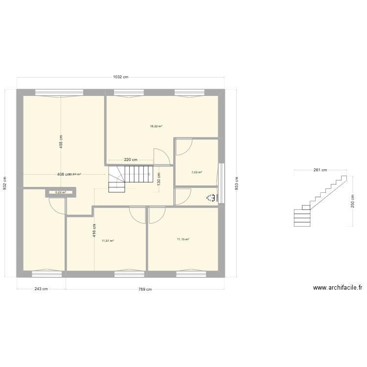 blg4. Plan de 10 pièces et 160 m2