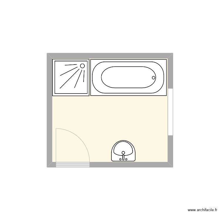 Etat_Actuel_Vogler. Plan de 1 pièce et 5 m2