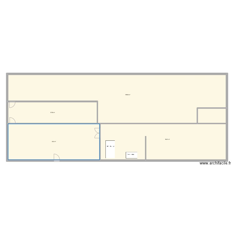 essai méca. Plan de 4 pièces et 358 m2