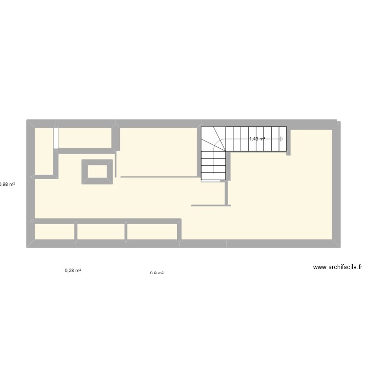 tru3. Plan de 8 pièces et 33 m2