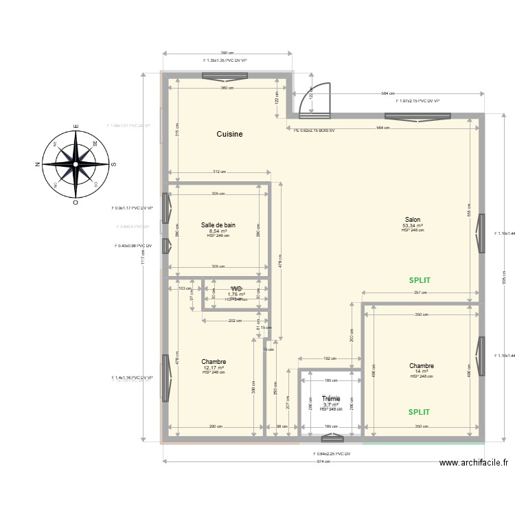 ML24016340 CAZELLES. Plan de 14 pièces et 184 m2