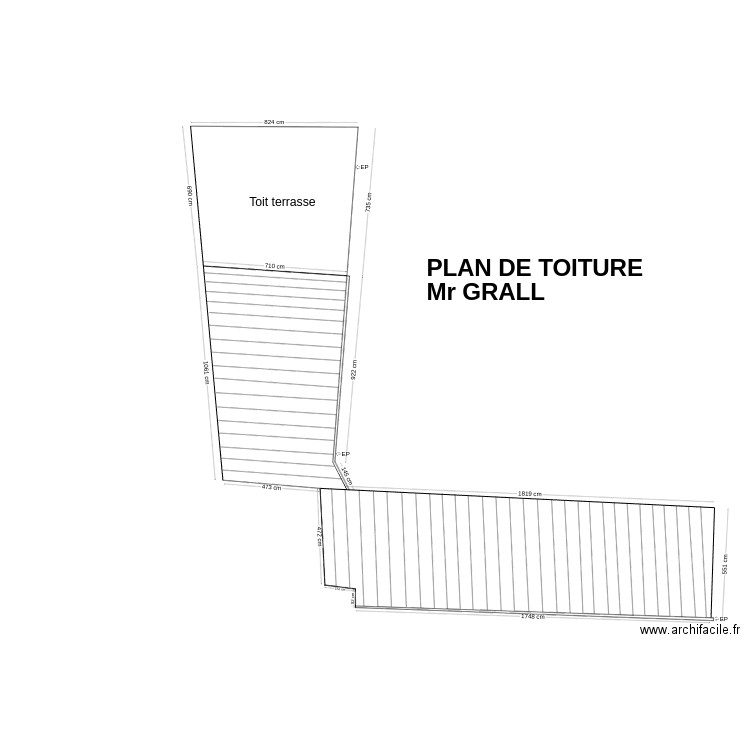 plan de toiture. Plan de 0 pièce et 0 m2