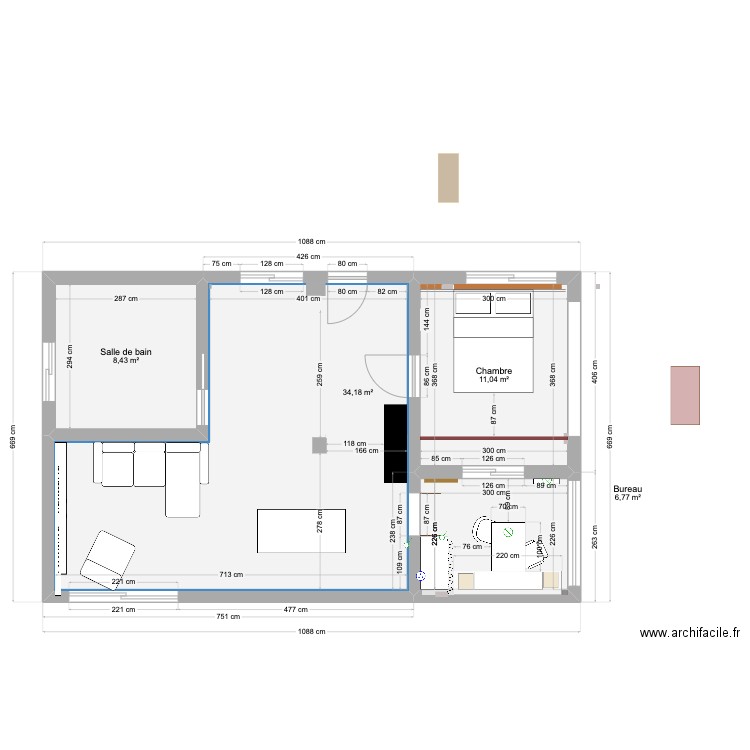 56 Ladybird street newest. Plan de 4 pièces et 60 m2