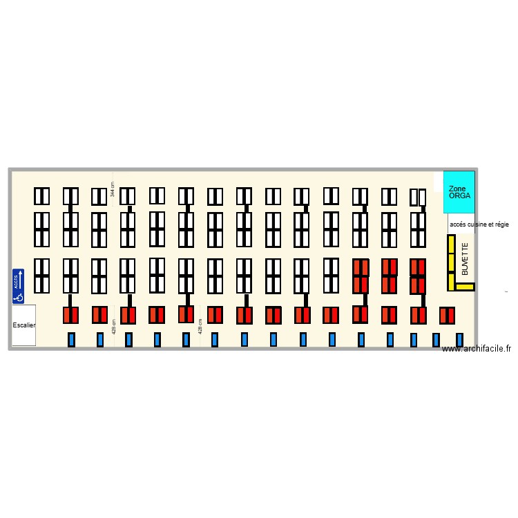 Projet Rotomagus Game 220 80. Plan de 1 pièce et 835 m2