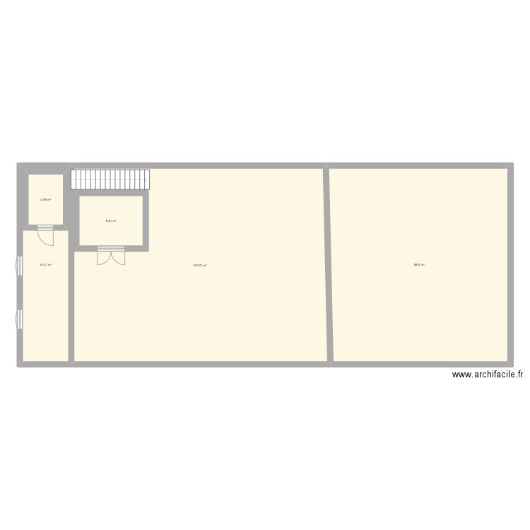 ferme hedoniste. Plan de 5 pièces et 253 m2