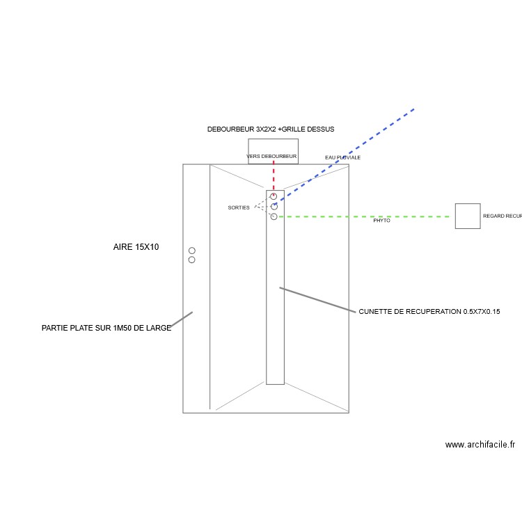 AIRE BETONNEE. Plan de 0 pièce et 0 m2