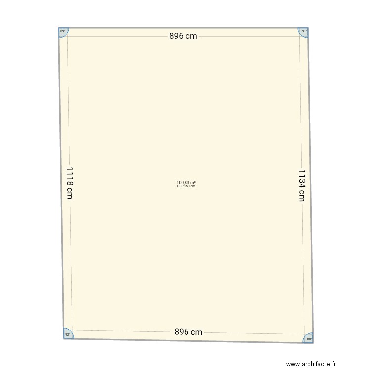 base poulailler vvv. Plan de 1 pièce et 101 m2