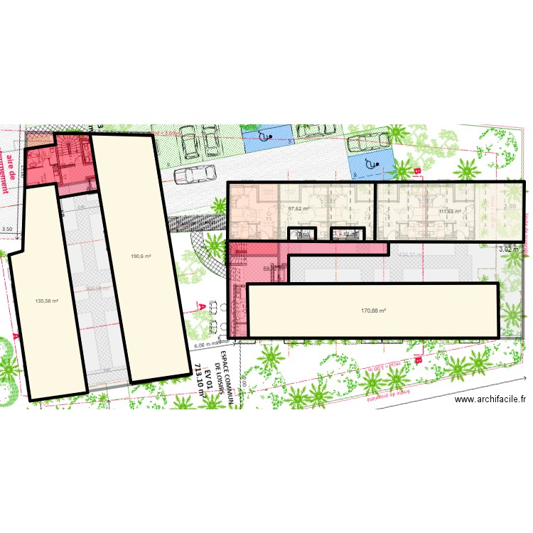 CABOCHE ECO PLU . Plan de 15 pièces et 1851 m2