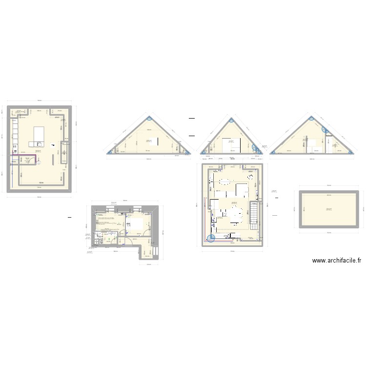 Résidence golf stream. Plan de 24 pièces et 270 m2