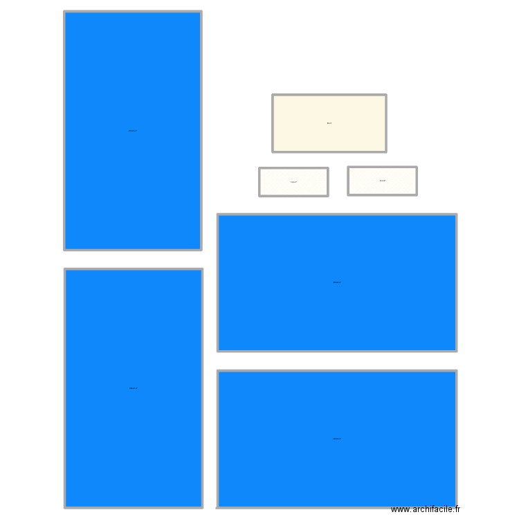 complexe padel. Plan de 7 pièces et 1104 m2