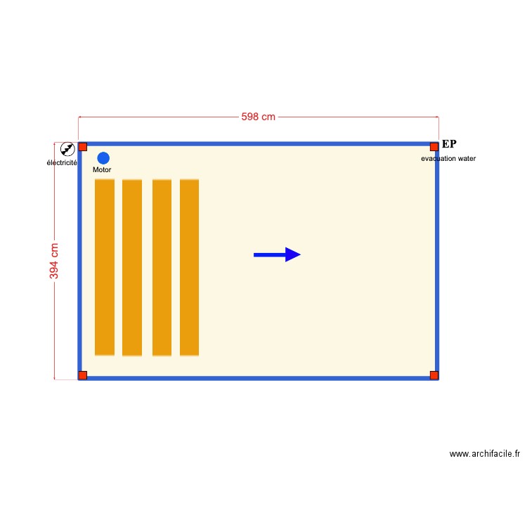 José LOBAO DE ARAÚJO. Plan de 1 pièce et 23 m2