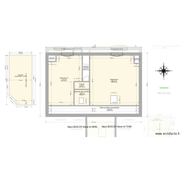 ML24019205. Plan de 21 pièces et 227 m2