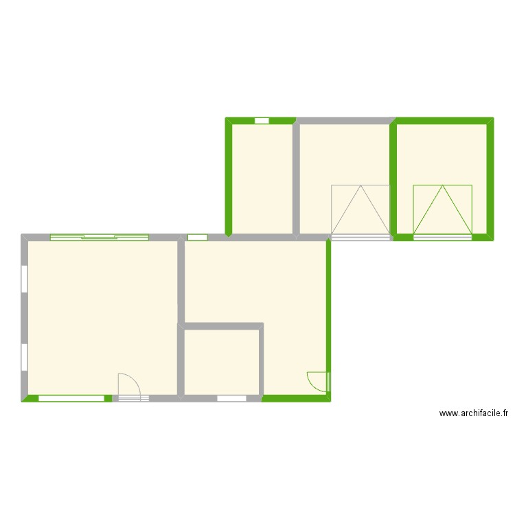 Charrat new. Plan de 5 pièces et 119 m2