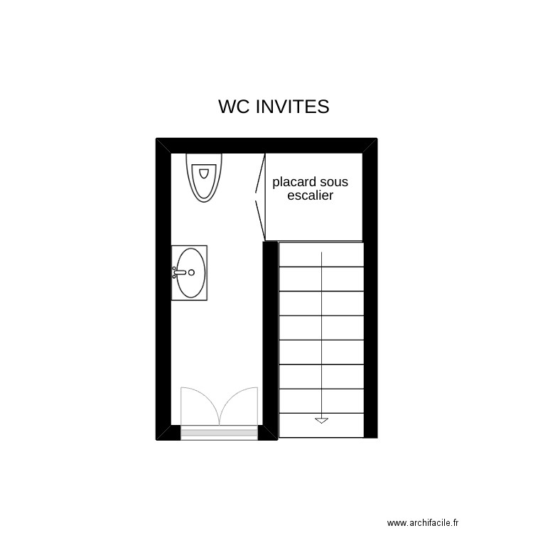 wc invités. Plan de 0 pièce et 0 m2