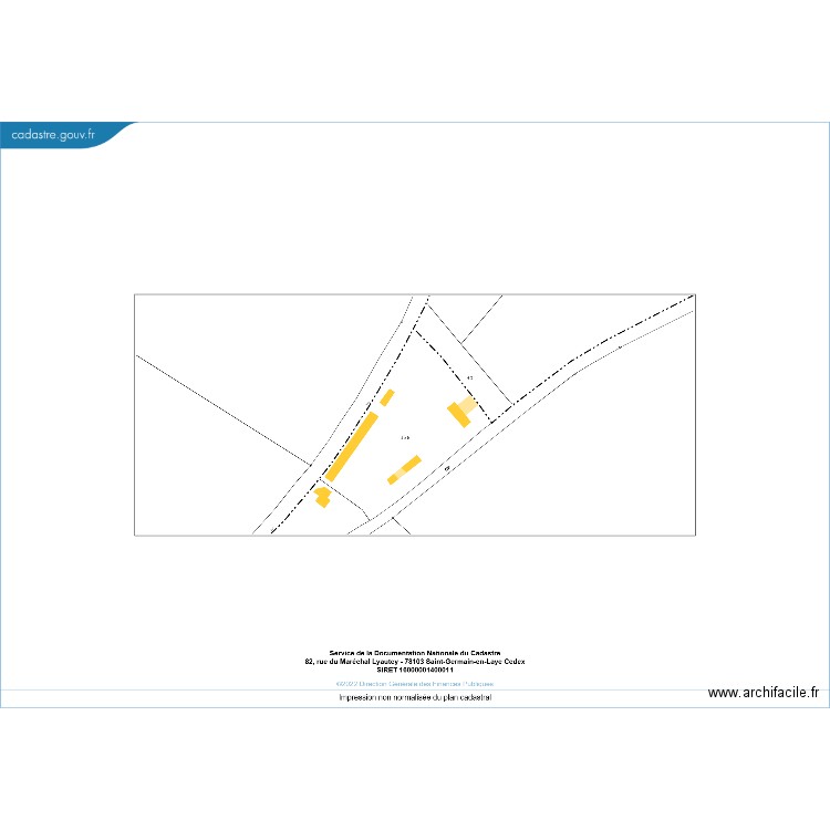 Plan d'ensemble avec cotations. Plan de 0 pièce et 0 m2