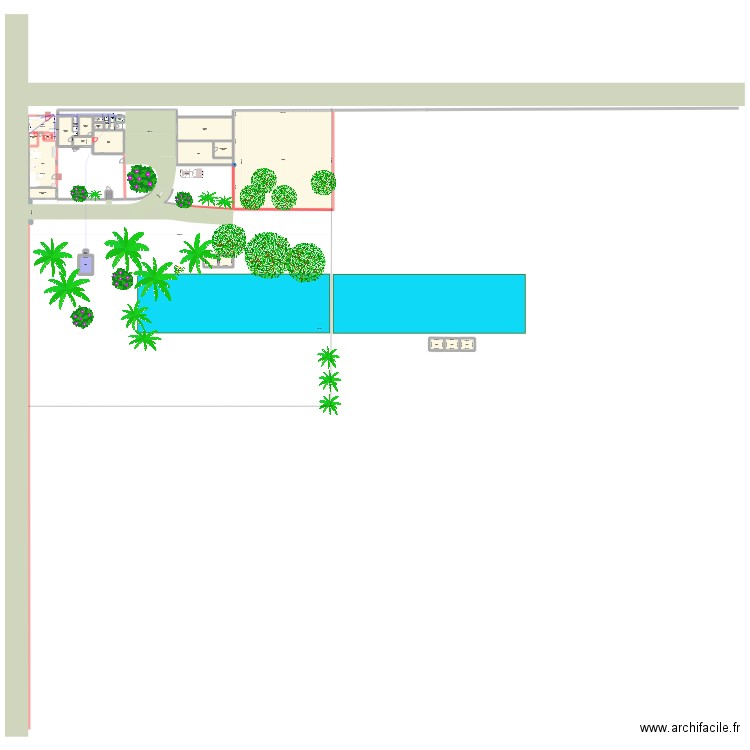 Extention Kimpoko 2 Version 10 y compris demi étage. Plan de 37 pièces et 848 m2