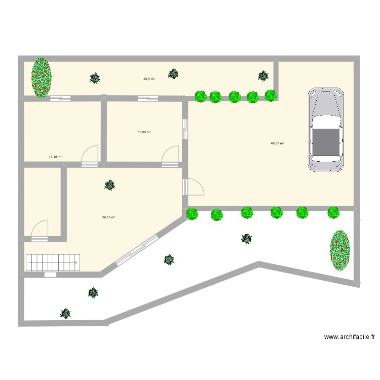 Arcueil. Plan de 7 pièces et 293 m2