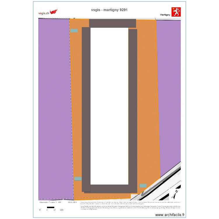 Martigny 7300m2. Plan de 0 pièce et 0 m2