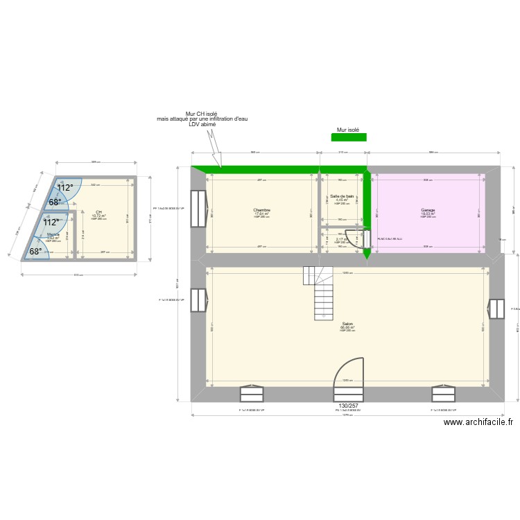  ML24018912  LARQUIER. Plan de 15 pièces et 231 m2