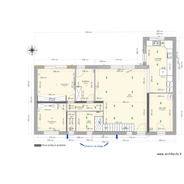 RENOVATION 2024. Plan de 11 pièces et 147 m2