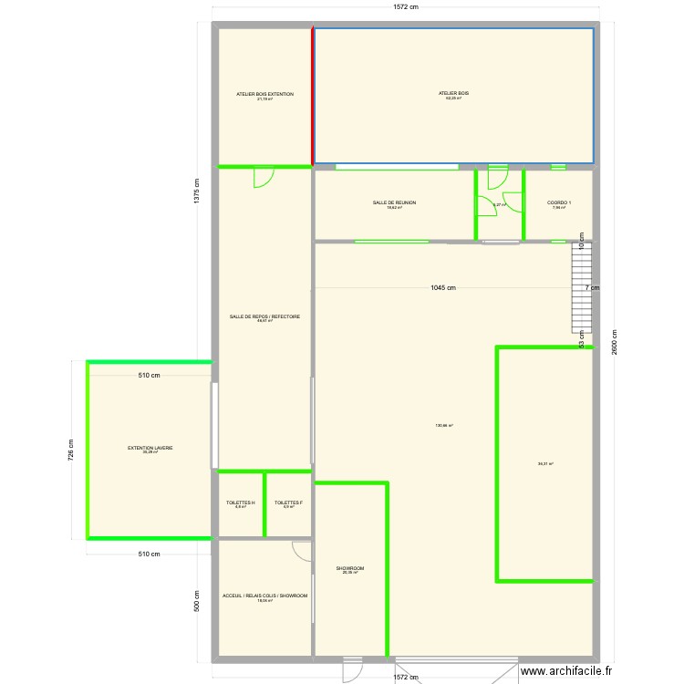 MILANO V1. Plan de 13 pièces et 412 m2