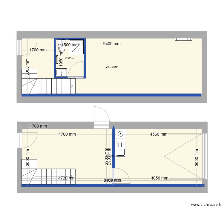 salle de bain julien. Plan de 9 pièces et 123 m2