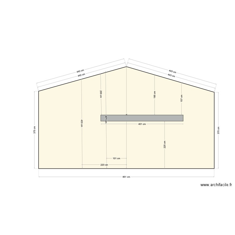 Marin coupe1. Plan de 2 pièces et 27 m2