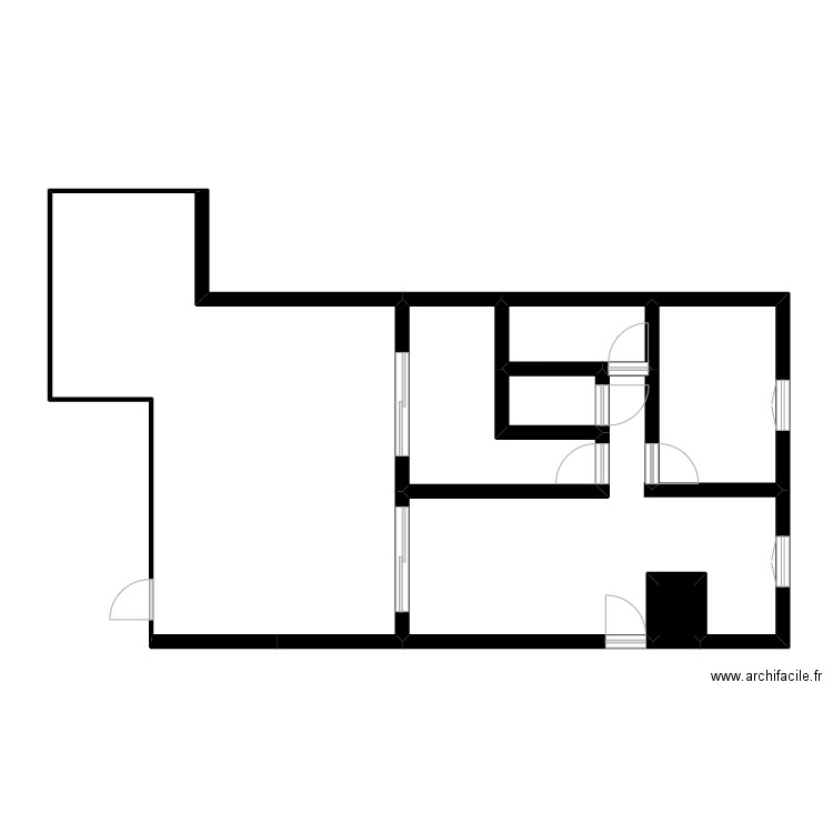 Plan Cluedo. Plan de 7 pièces et 85 m2