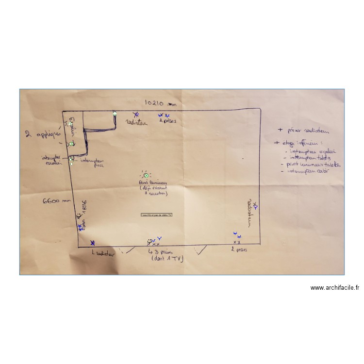 Plan claire. Plan de 0 pièce et 0 m2