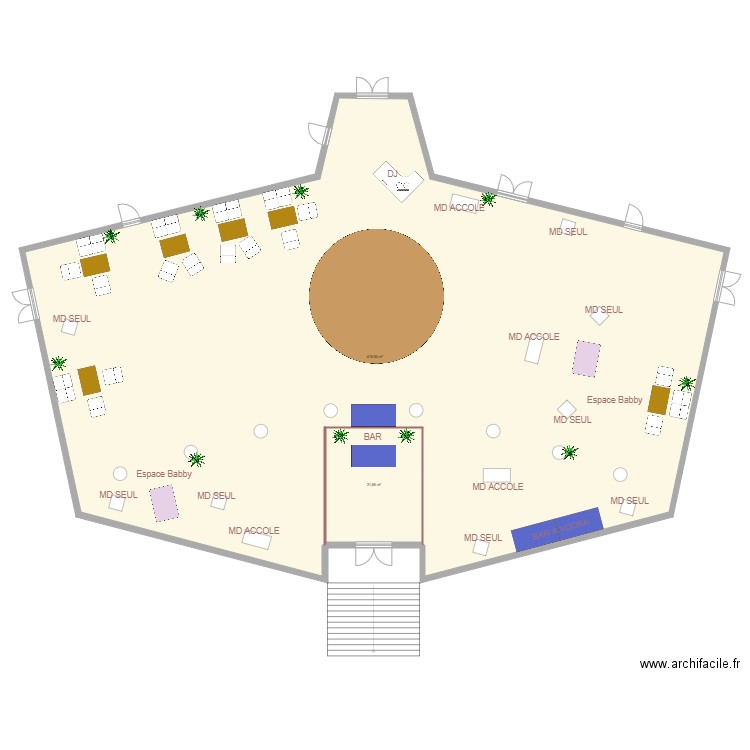 IMPLANTATION INTERIEUR TIR AU VOLL LE 10 JUIN 2024 . Plan de 2 pièces et 438 m2