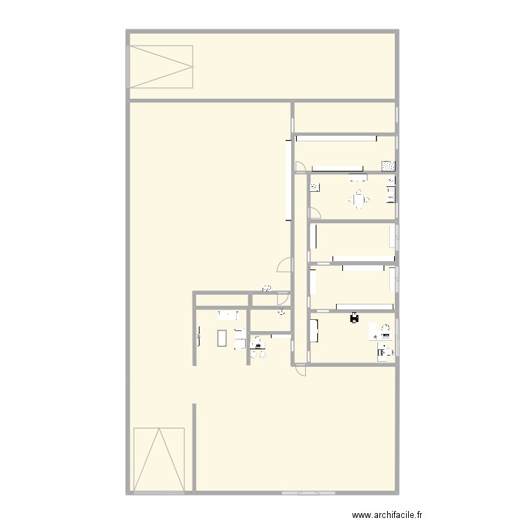 plan garage 2. Plan de 9 pièces et 117 m2