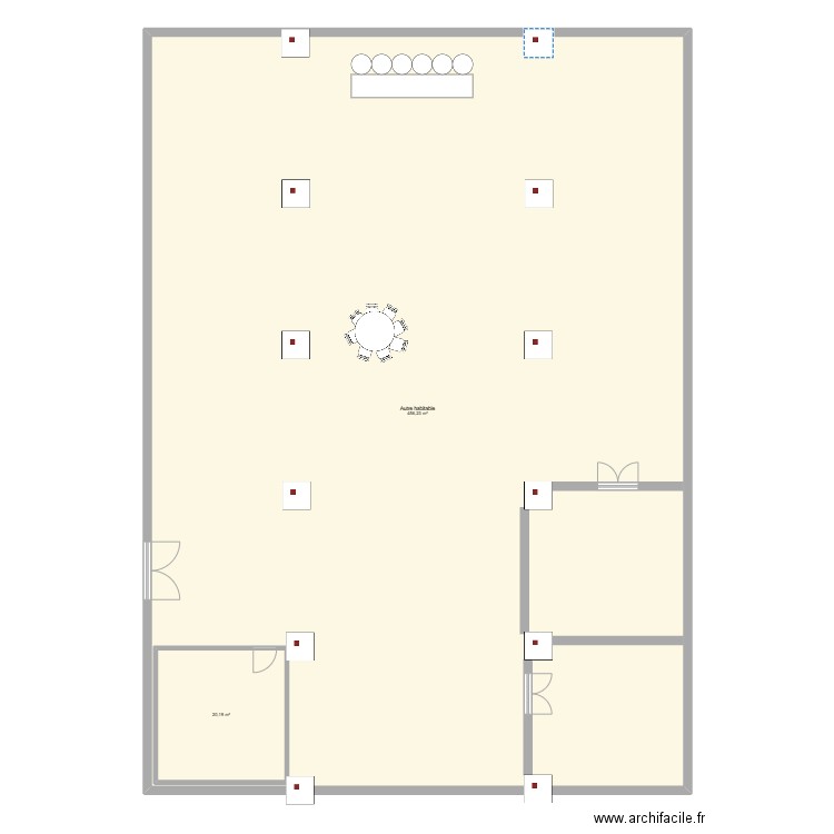 moussens. Plan de 2 pièces et 498 m2