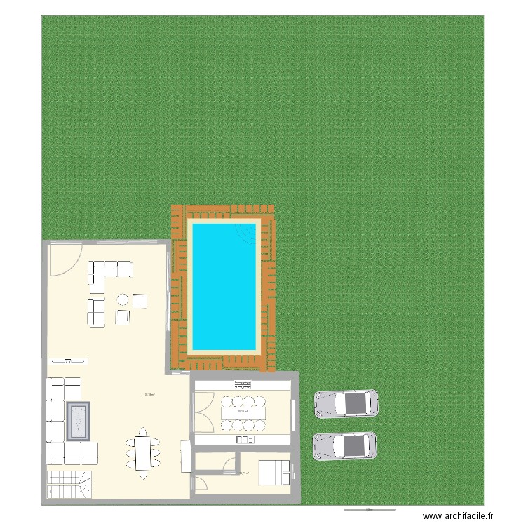 Plan villa tamensourt. Plan de 3 pièces et 228 m2