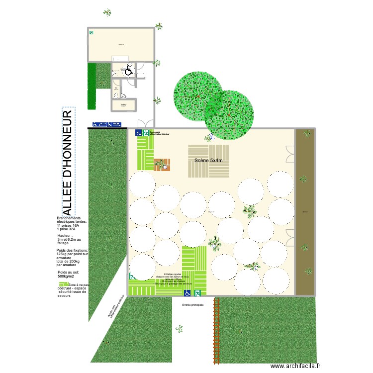 Graco / RSE. Plan de 6 pièces et 489 m2