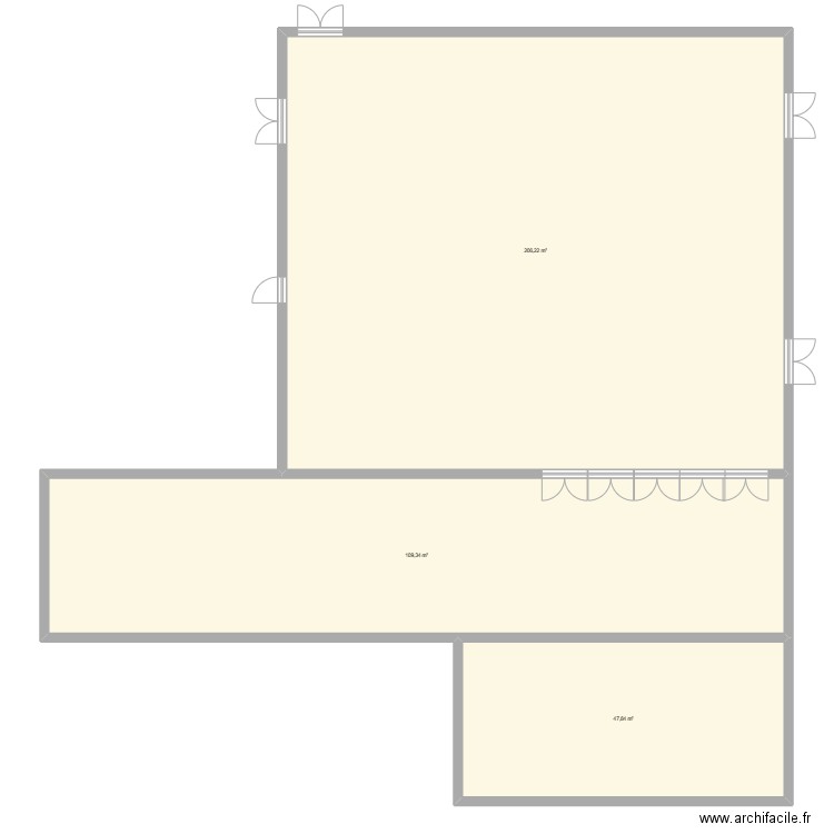 salle puy st bonnet. Plan de 3 pièces et 363 m2