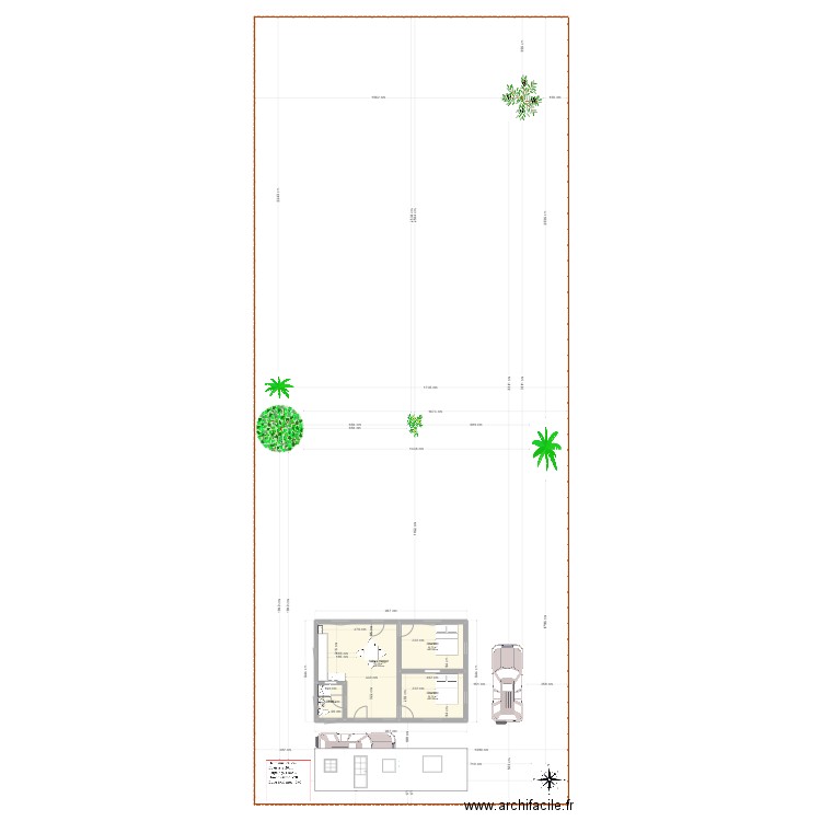 Test 1. Plan de 4 pièces et 53 m2