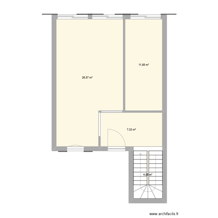 Lehot. Plan de 4 pièces et 51 m2