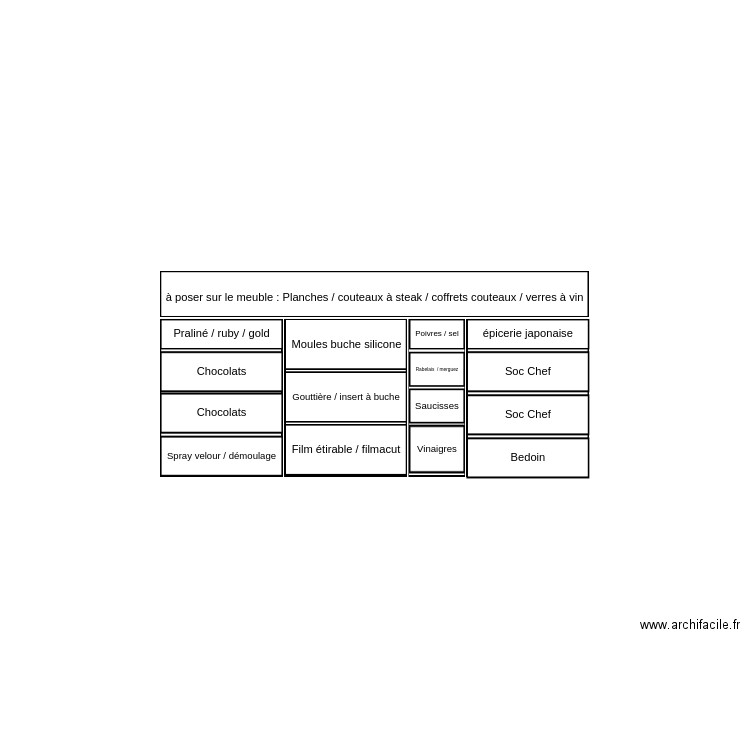 Meuble Salon de la gastro. Plan de 0 pièce et 0 m2
