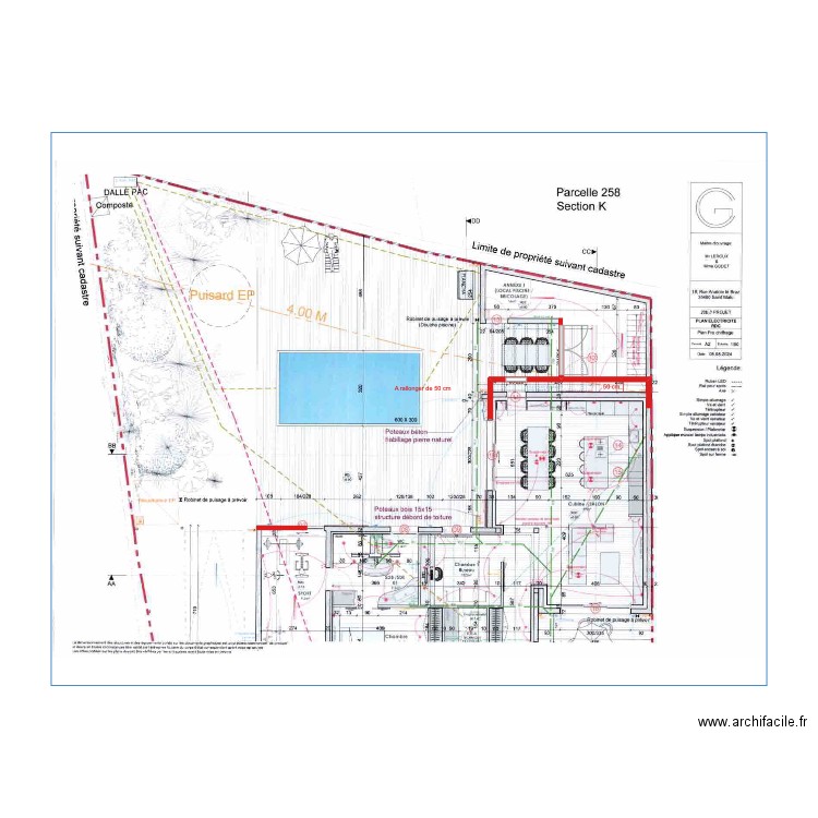 Leroux . Plan de 0 pièce et 0 m2