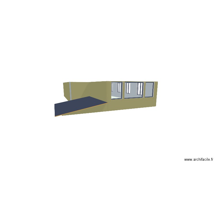 maison. Plan de 6 pièces et 253 m2