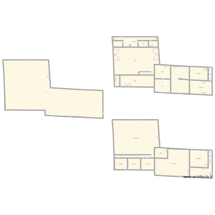 Maconcourt - partie gardien - actuel. Plan de 21 pièces et 1391 m2