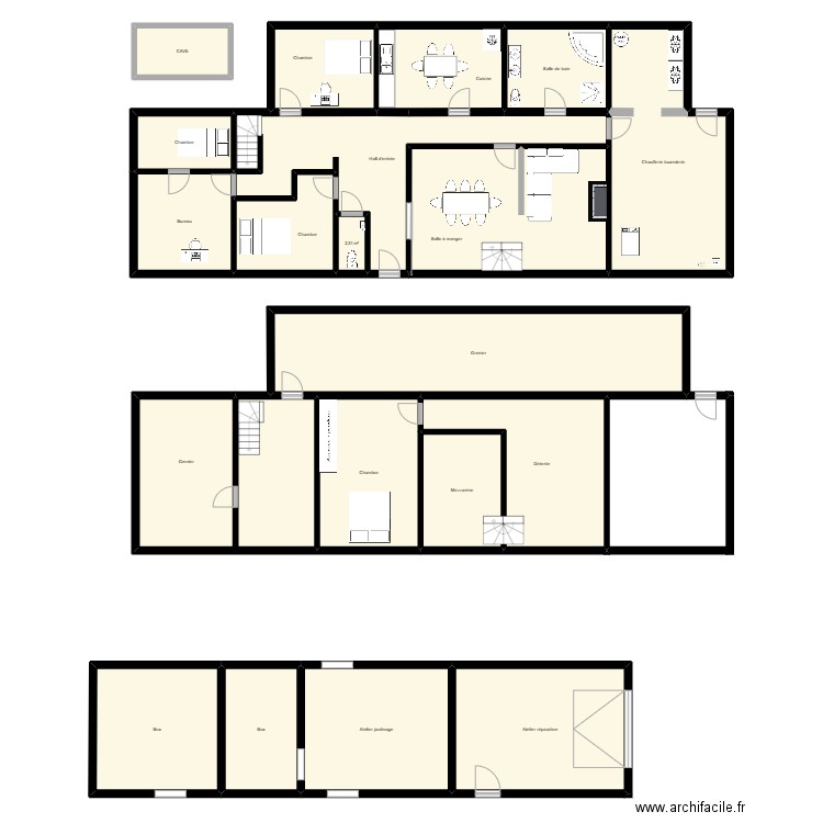 STEPH. Plan de 20 pièces et 432 m2