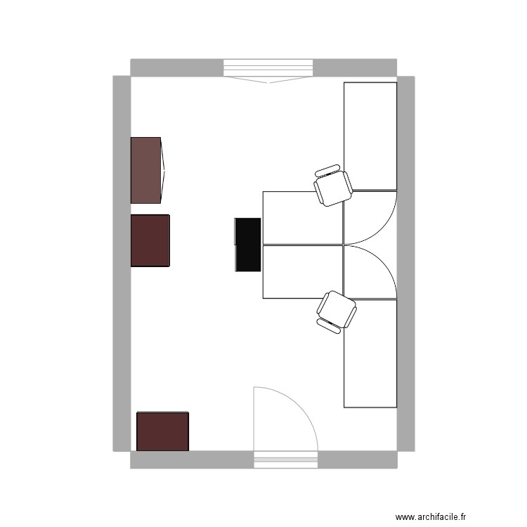 PLAN DU BUREAU. Plan de 0 pièce et 0 m2