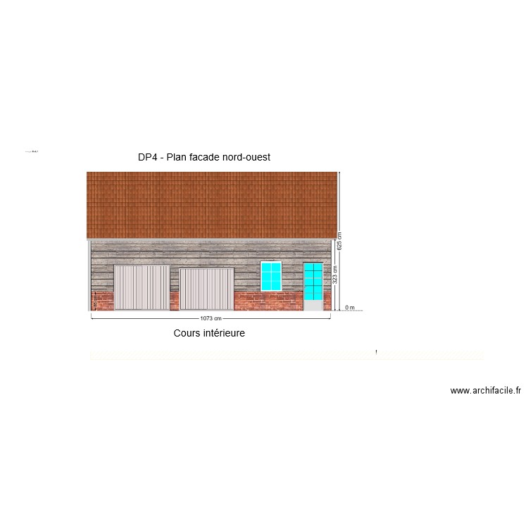 Garage facade parking Actuel 2. Plan de 0 pièce et 0 m2