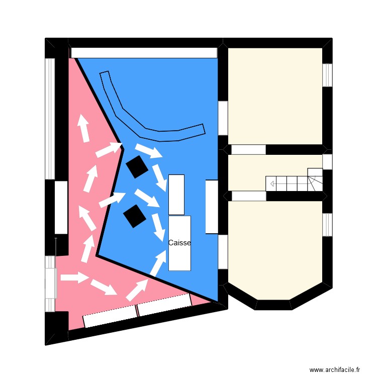 LGDINE Z C/F. Plan de 7 pièces et 46 m2