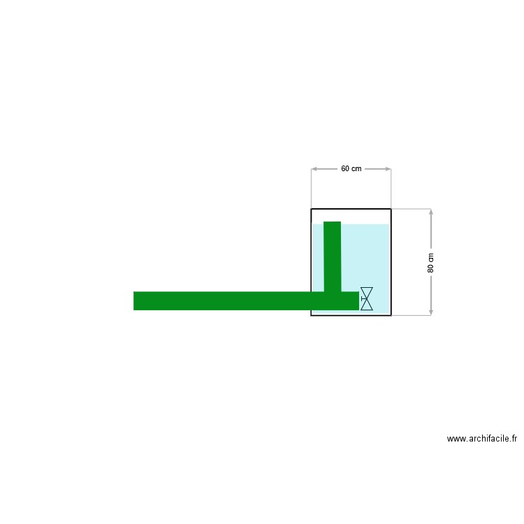 regard 1 cuve à eau. Plan de 0 pièce et 0 m2